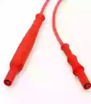 PJP 12317-IEC-2A 4mm Straight Banana Plugs 1A Fused Lead